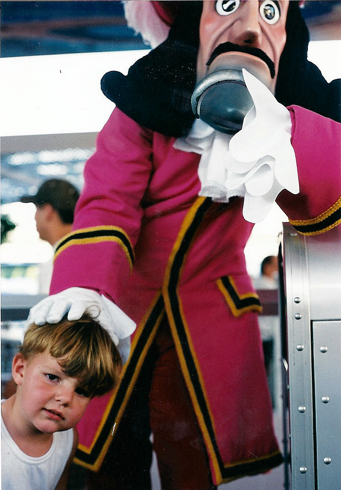 Max with Captain Hook.