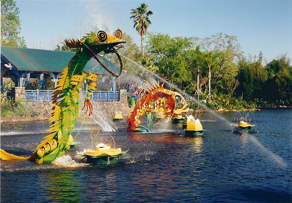 Creatures in the river at Disney's Animal Kingdom.