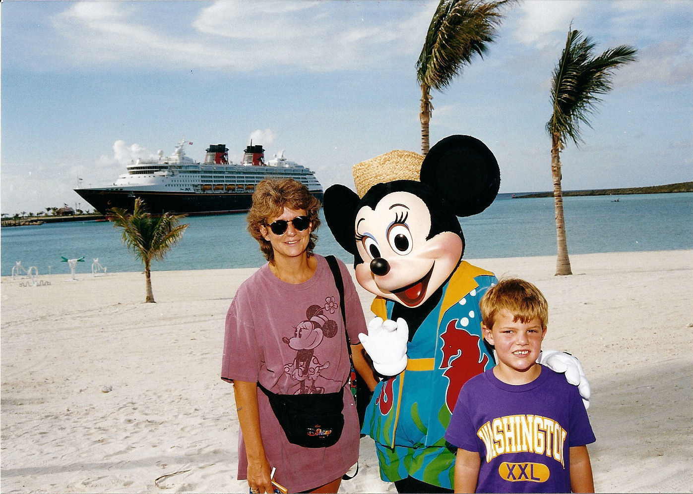 Me, my mom, and Minnie on Castaway Cay. Me, my mom, and Minnie on Castaway Cay.