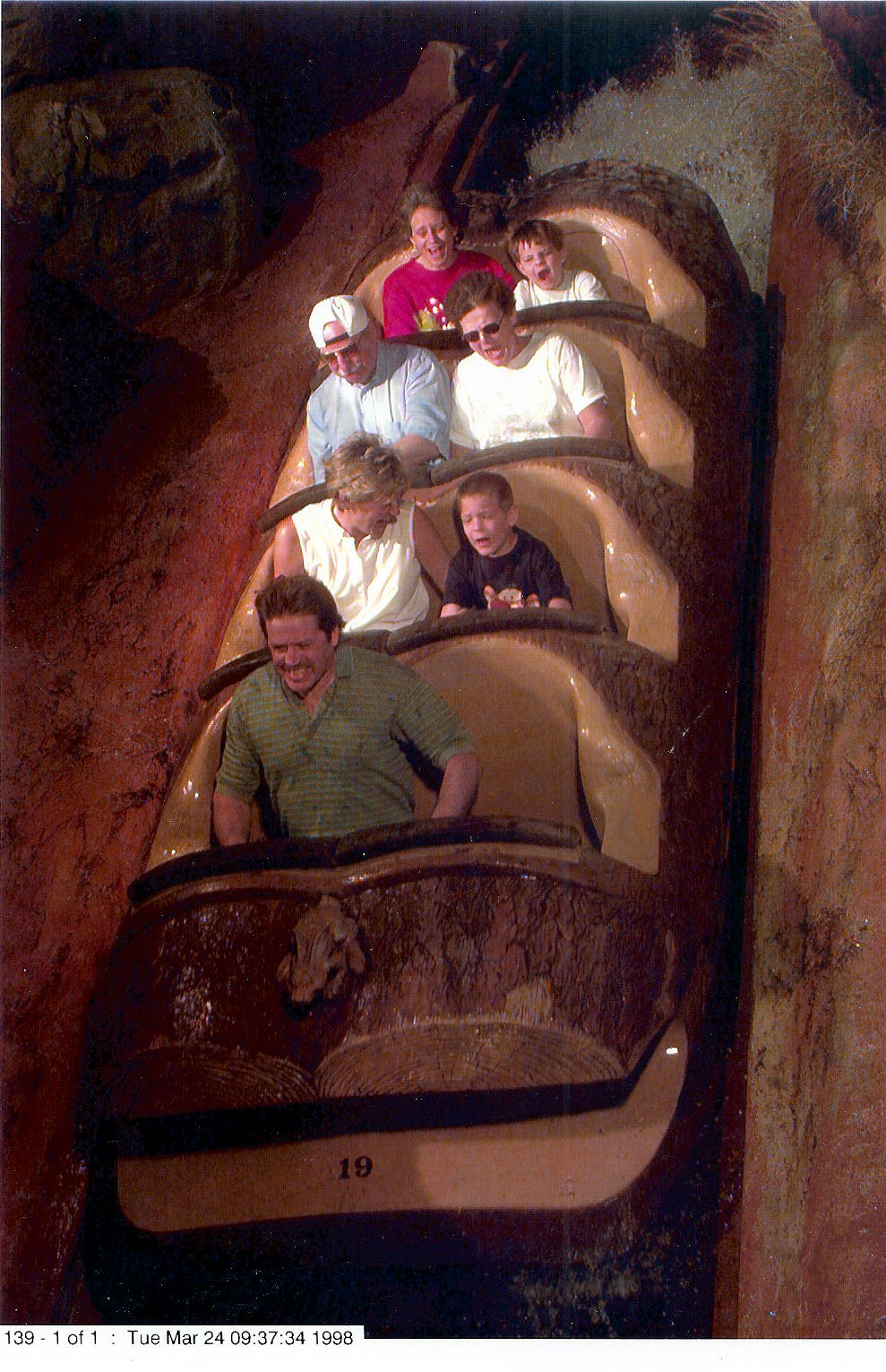 Me and my mom, (in the back row), on Splash Mountain at The Magic Kingdom at Disney World. Me and my mom, (in the back row), on Splash Mountain at The Magic Kingdom at Disney World.
