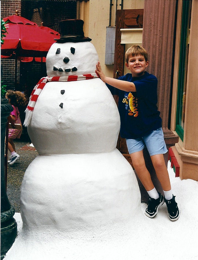That snowman has gone through some clothes changes over the years, Disney's MGM Studios, Disney World. That snowman has gone through some clothes changes over the years, Disney's MGM Studios, Disney World.