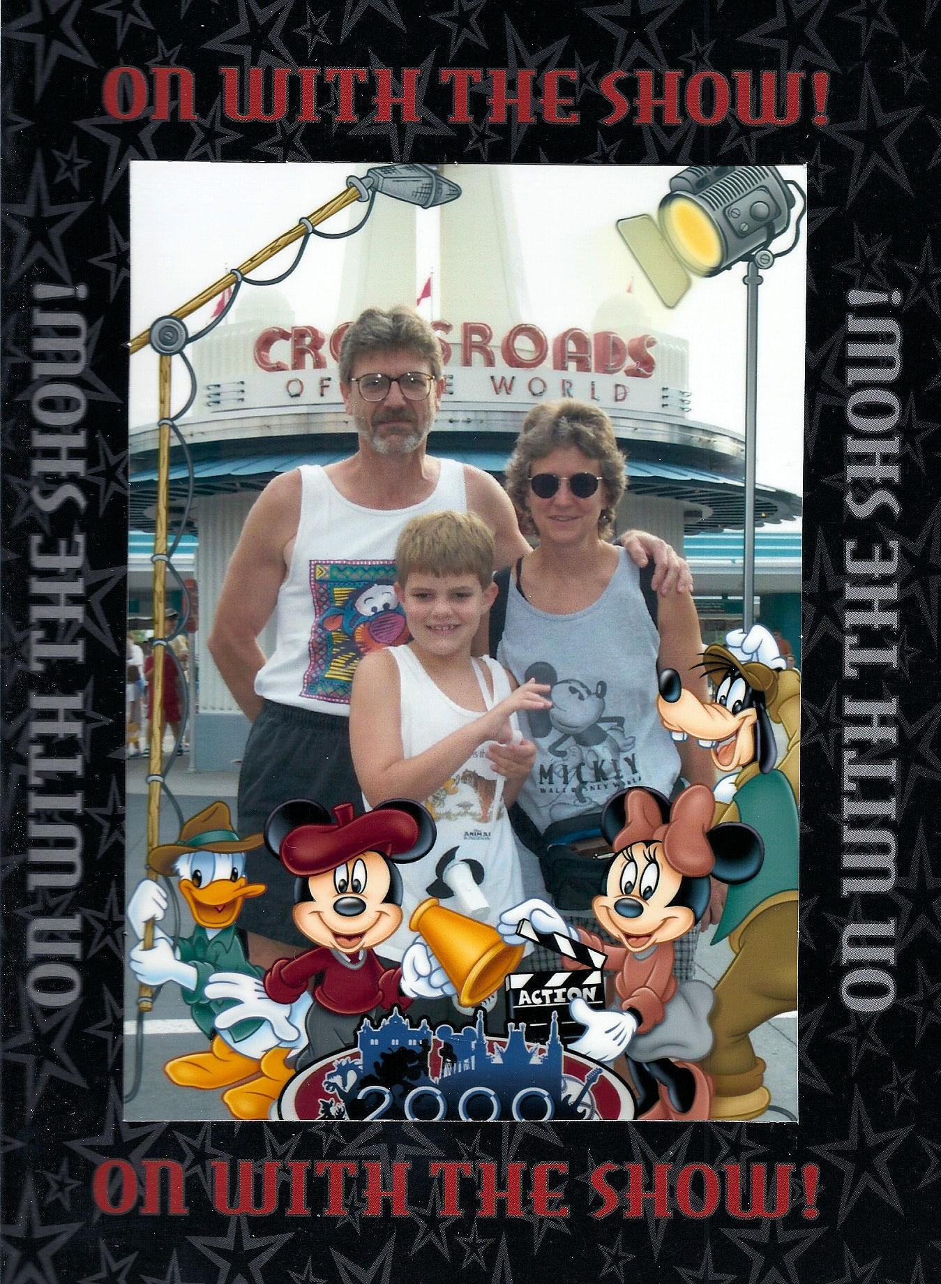 My parents and I by the entrance to Disney's MGM Studios, Disney World. My parents and I by the entrance to Disney's MGM Studios, Disney World.