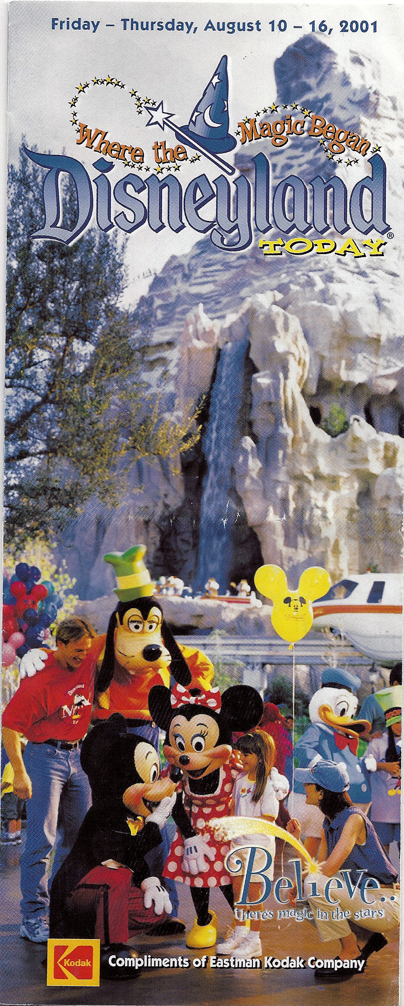 The cover of a map of Disneyland.