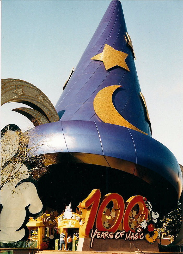 The Sorcerer's Hat, the new symbol of Disney's MGM Studios, during the 100 Years of Magic celebration, to honor what would have been Walt Disney's 100th birthday.