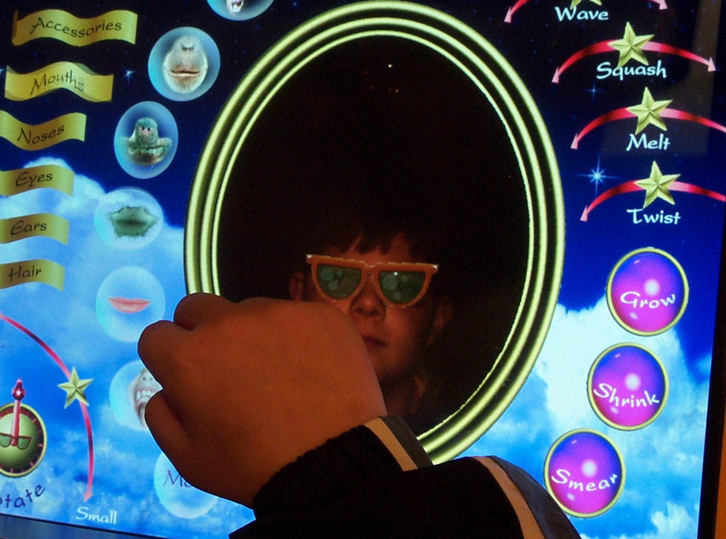 Me putting the finishing touches on a personalized photo of myself.