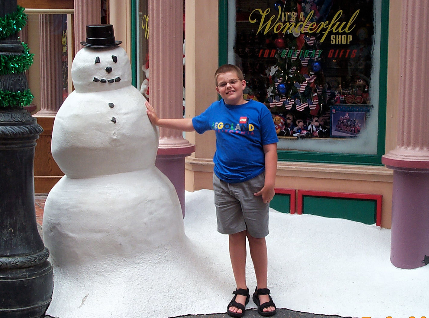 The snowman again, this is what he looks like today.