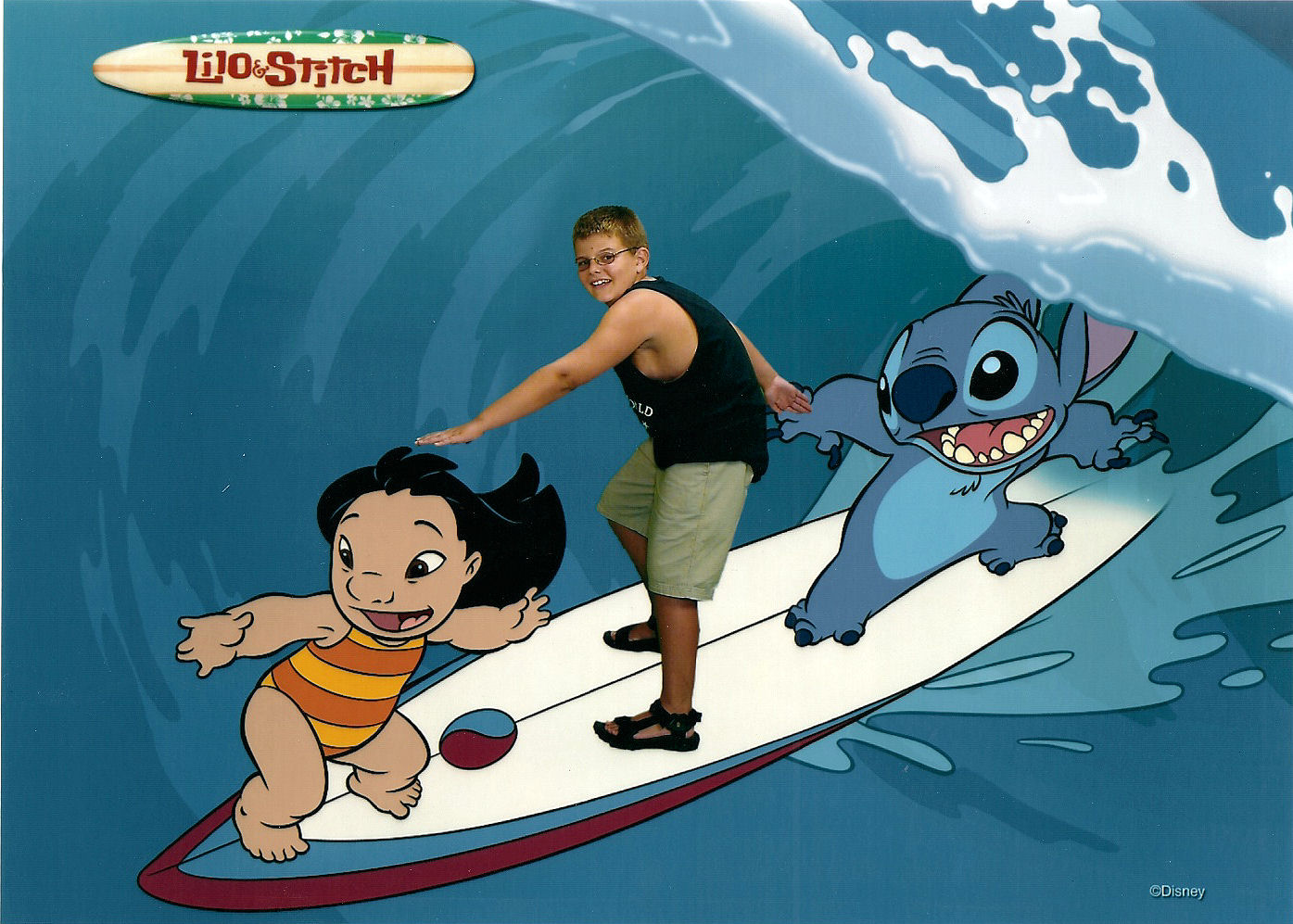 Me in another souvenir photo that I did.