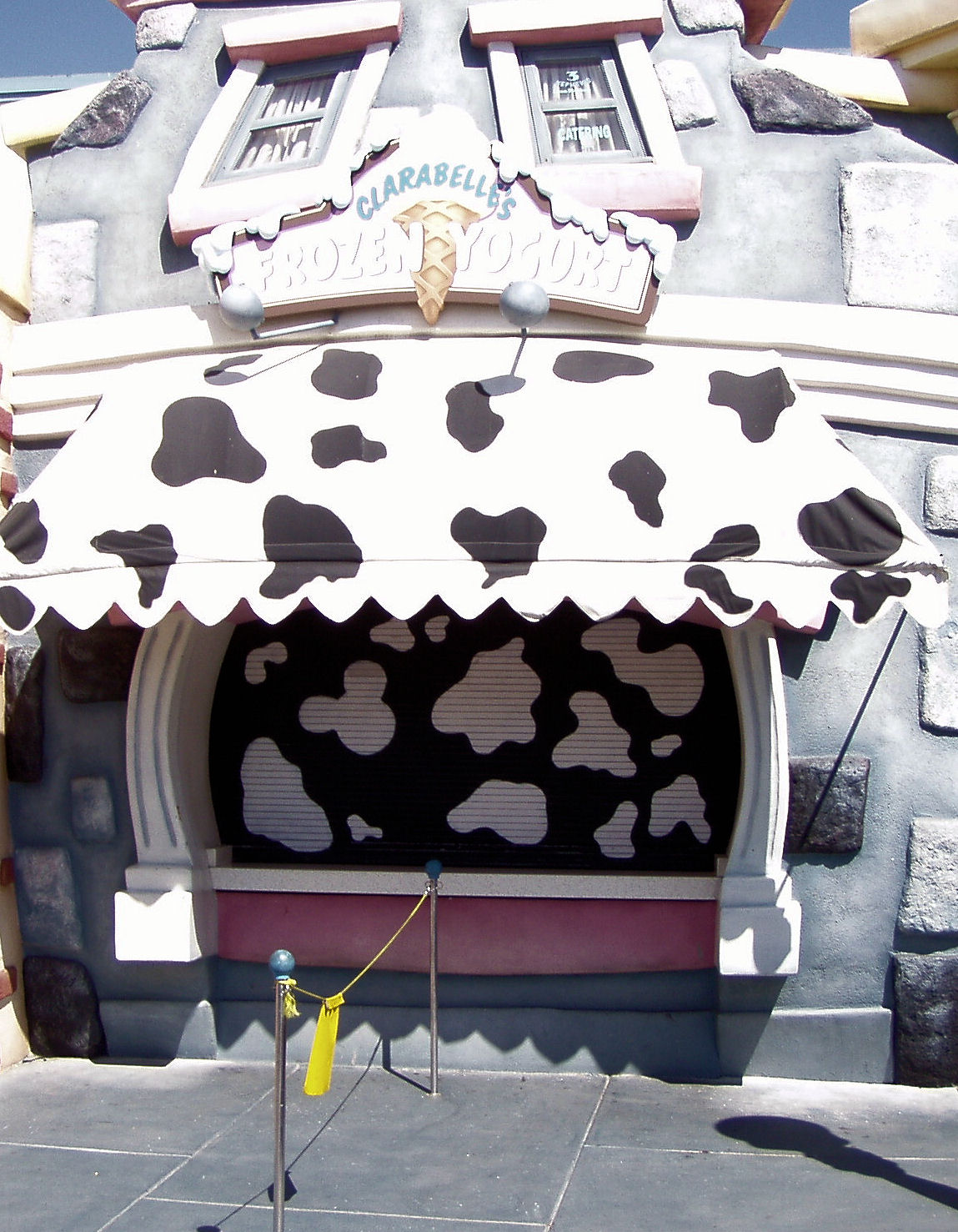 A Hidden Mickey in Mickey's Toontown at Disneyland.