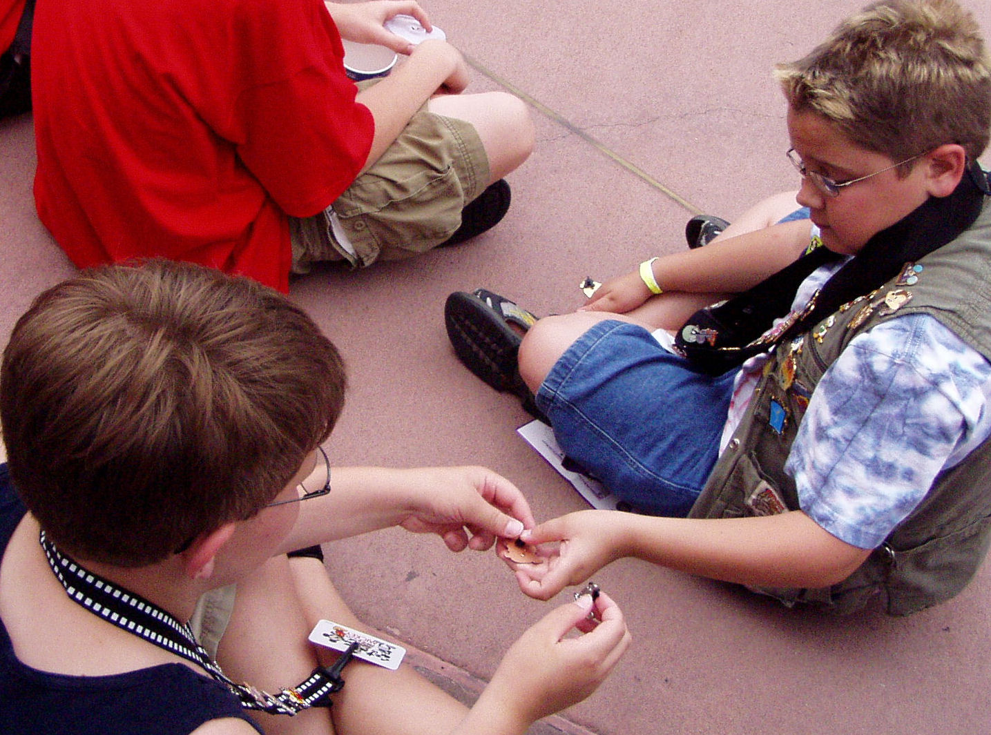 One of my first times pin trading.