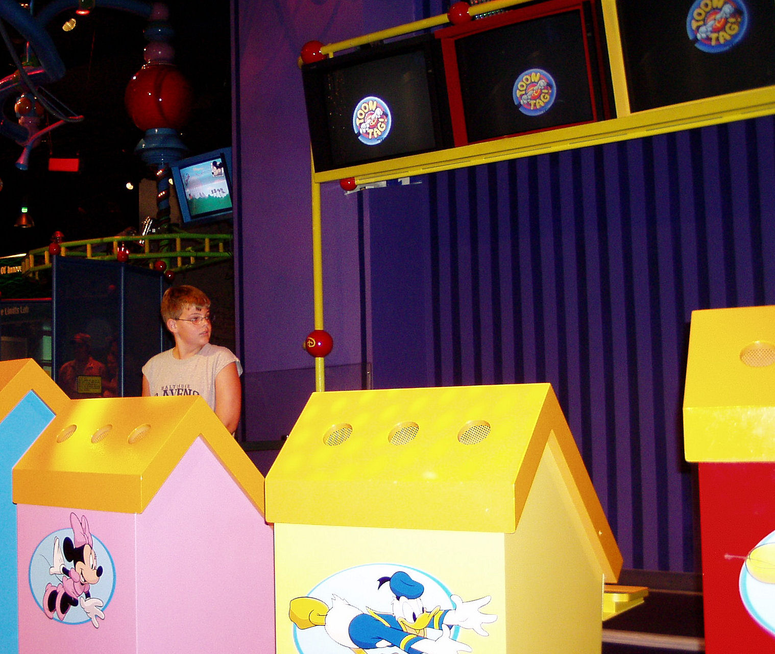 Me about to play Toon Innoventions at EPCOT. (I always liked to play as Goofy)