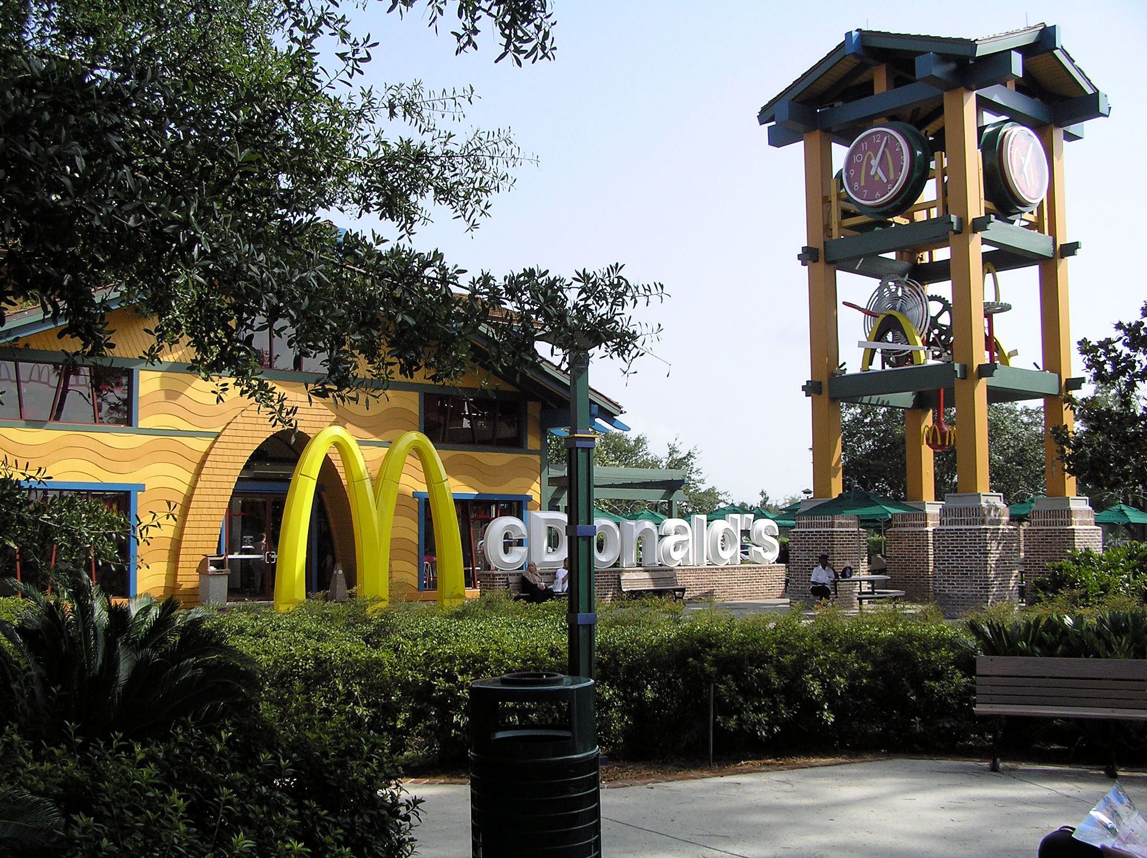 The no-longer-existing McDonald's at Downtown Disney at Disney World.