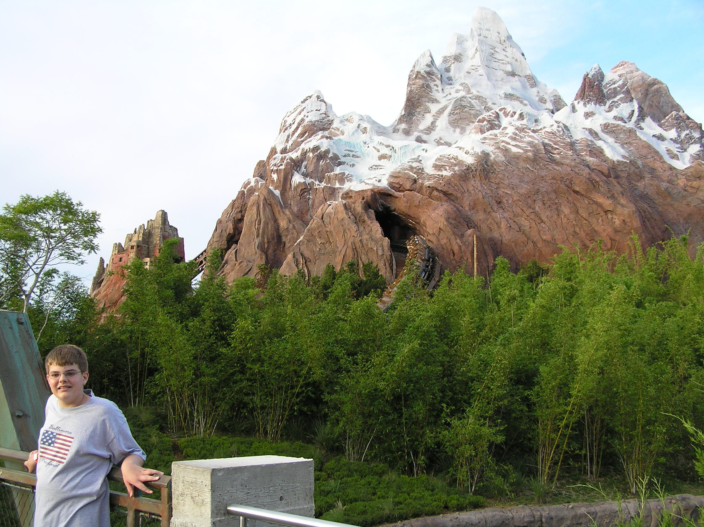 Me in front of the now-complete Expedition Everest at Disney's Animal Kingdom. Me in front of the now-complete Expedition Everest at Disney's Animal Kingdom.