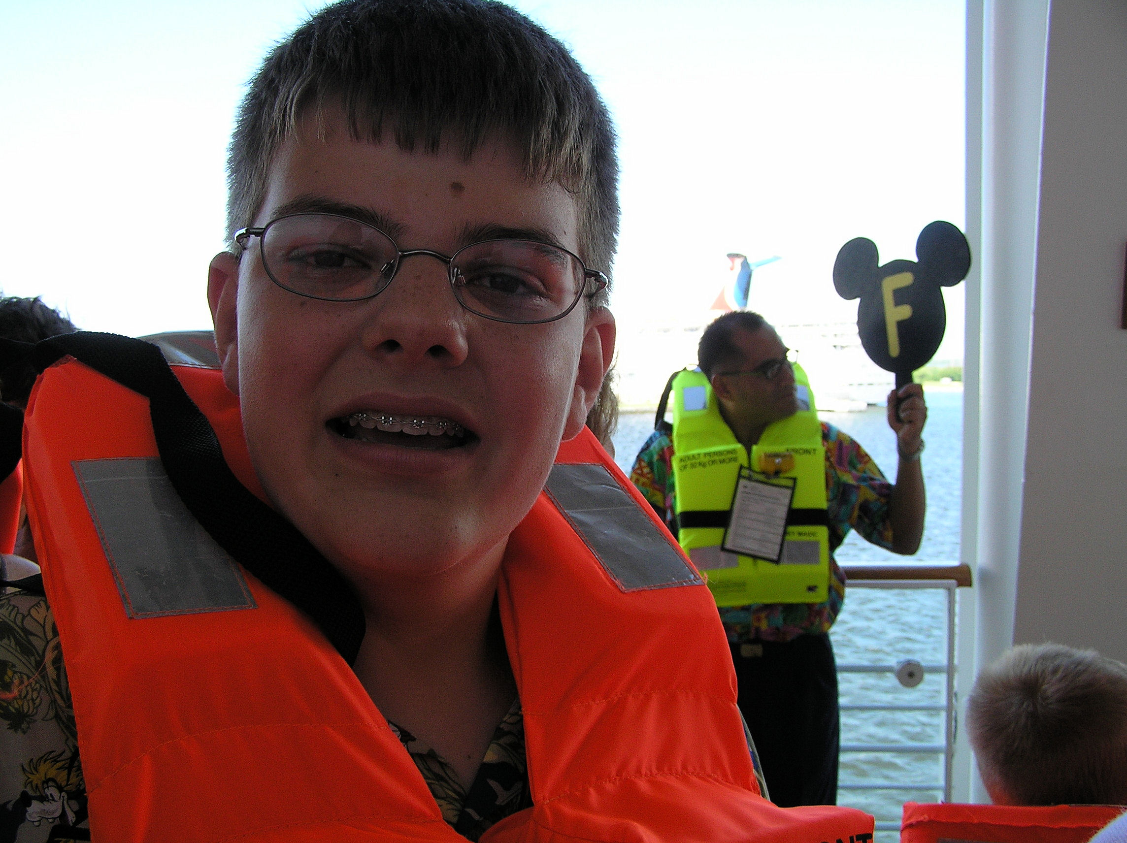 Me at the life boat drill on the Disney Cruise Line. Me at the life boat drill on the Disney Cruise Line.