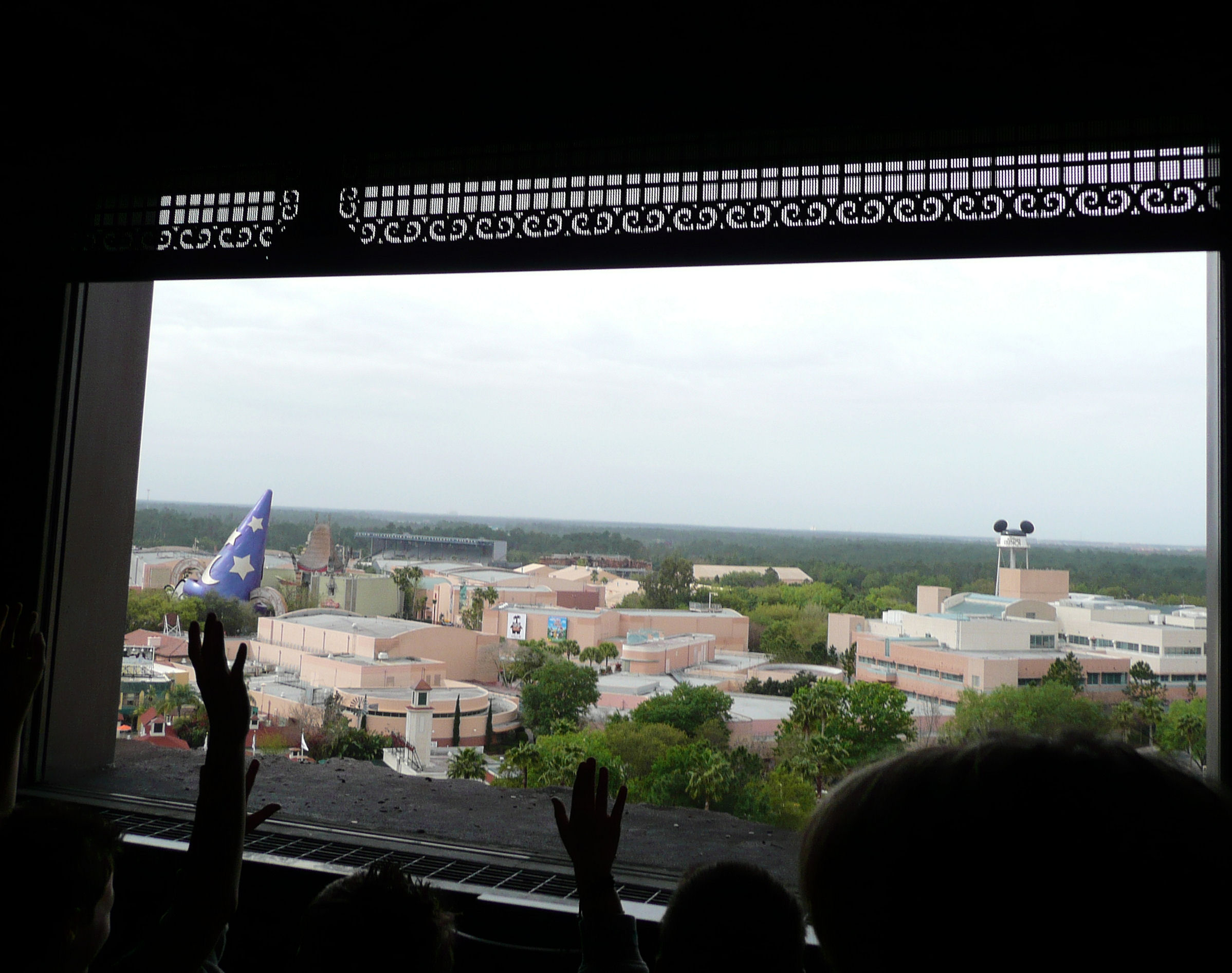 View from Twilight Zone Tower of Terror's drop tower.