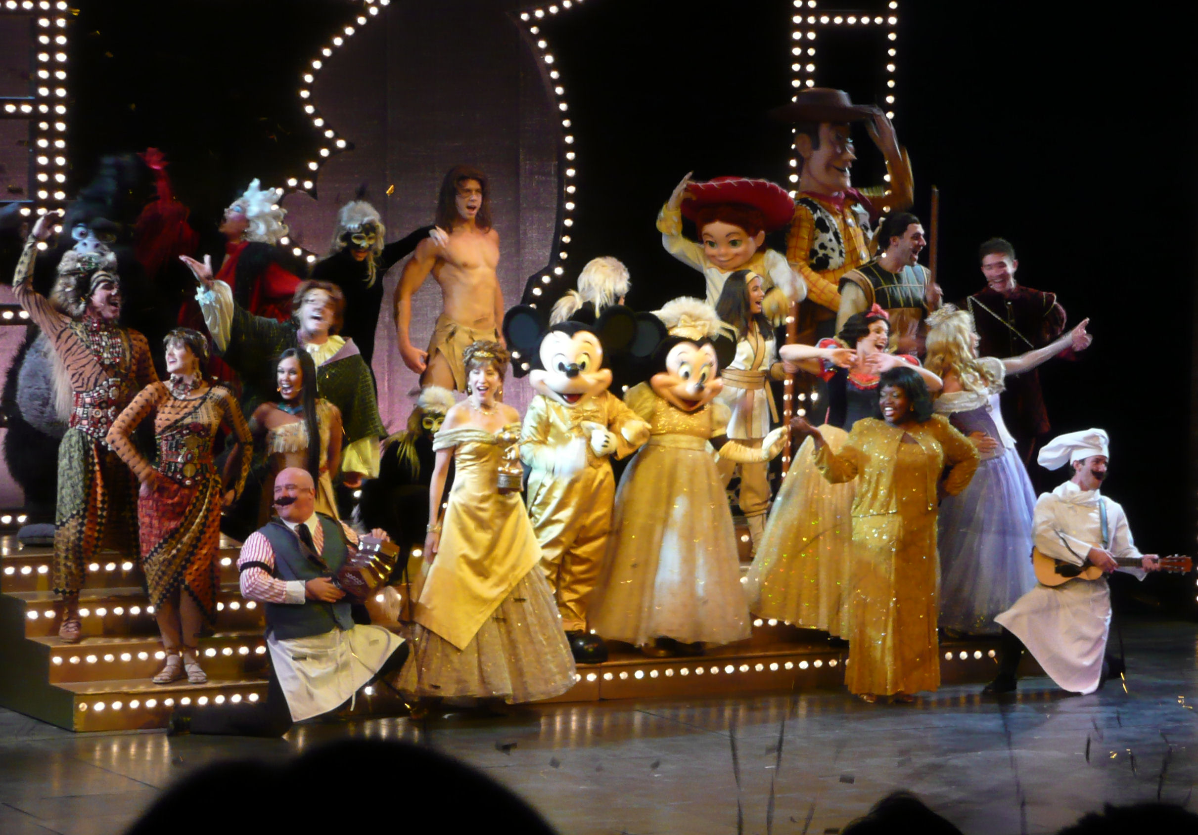 The Golden Mickeys show on the Disney Magic. The Golden Mickeys show on the Disney Magic.