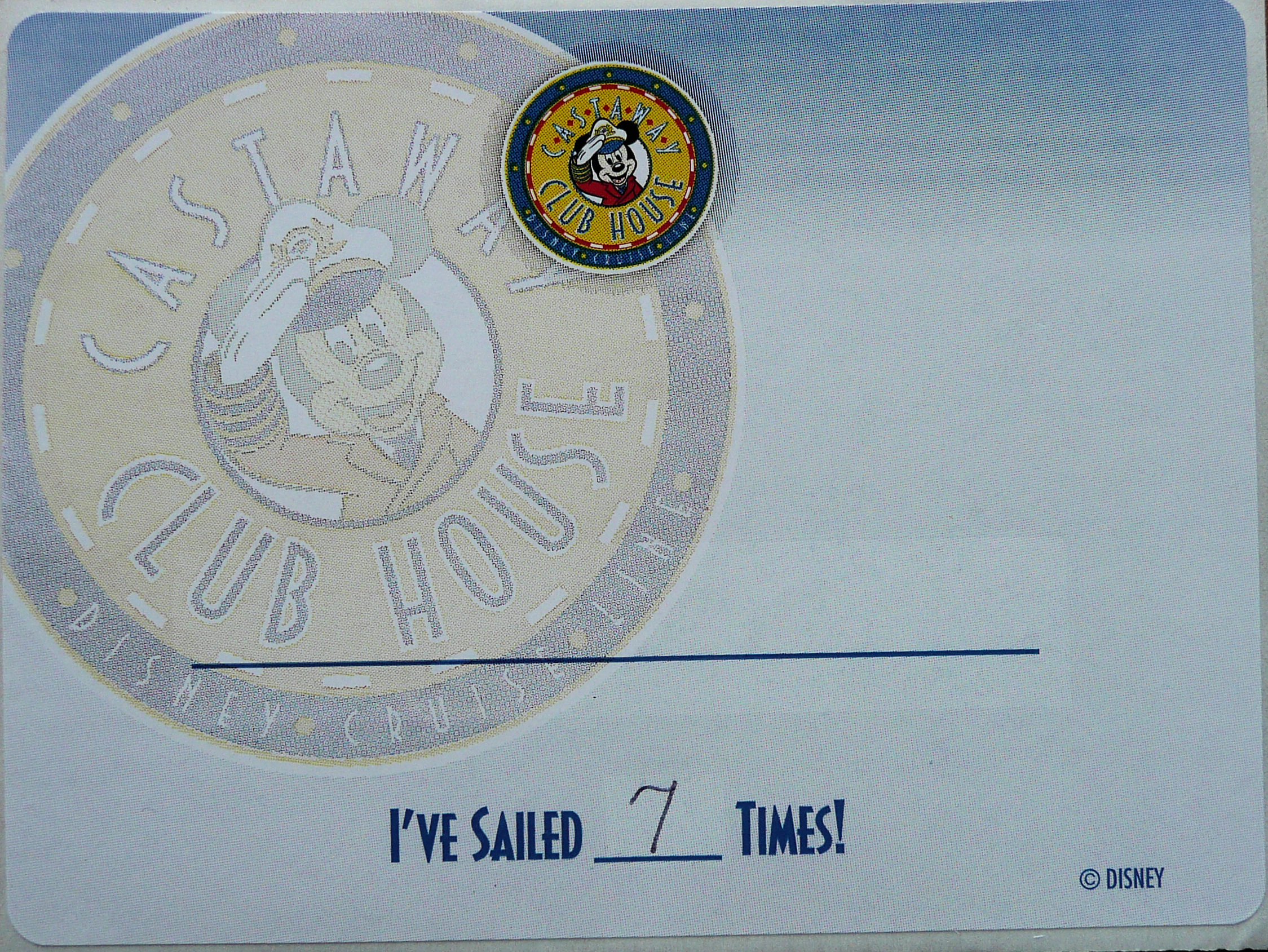 y sailing record on the Disney Cruise Line in 2009.