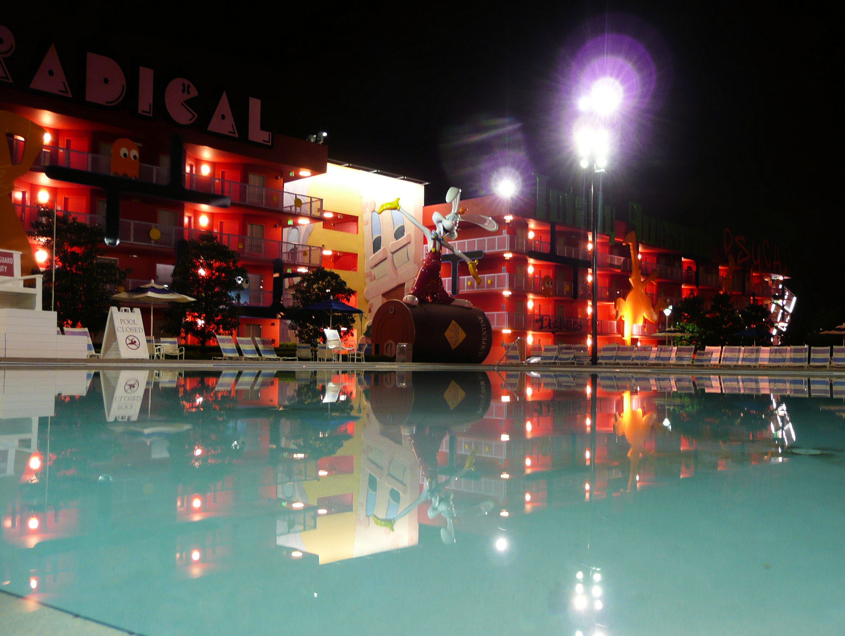 The 80s sections at Pop Century Resort, Walt Disney World. The 80s sections at Pop Century Resort, Walt Disney World.