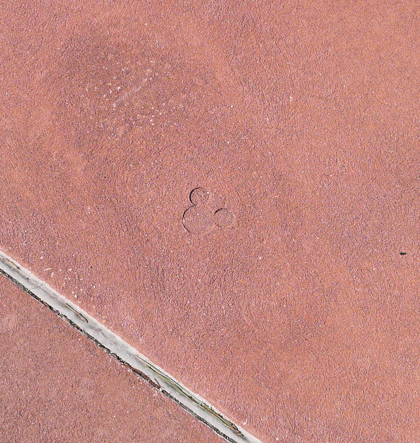 A Hidden Mickey in the transportation area outside Disney's Hollywood Studios.