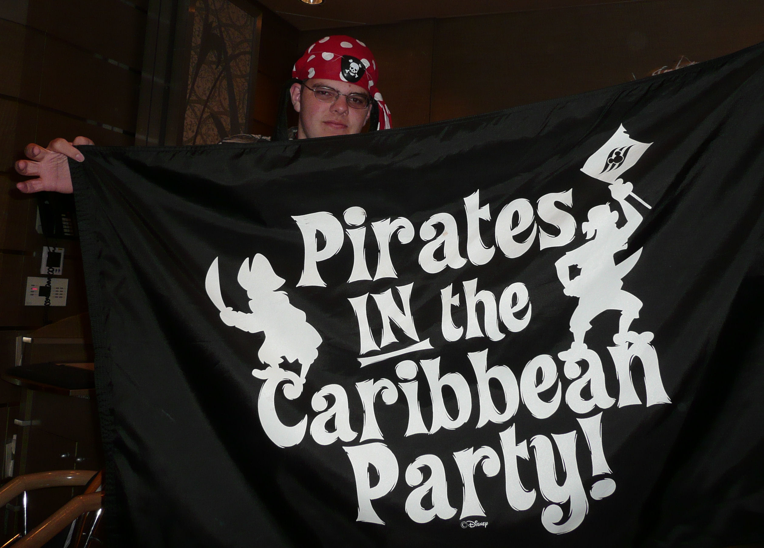 Pirate night on the Disney Magic cruise ship.