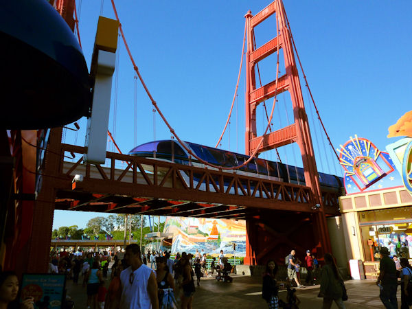 Monorail at California Adventure.