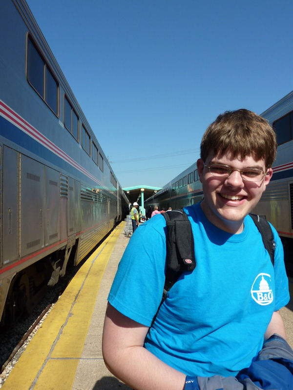 Just off the Autotrain, going to Walt Disney World. Just off the Autotrain, going to Walt Disney World.