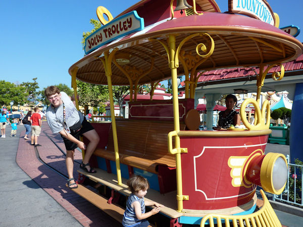 Trolly Ride Toontown Disneyland.