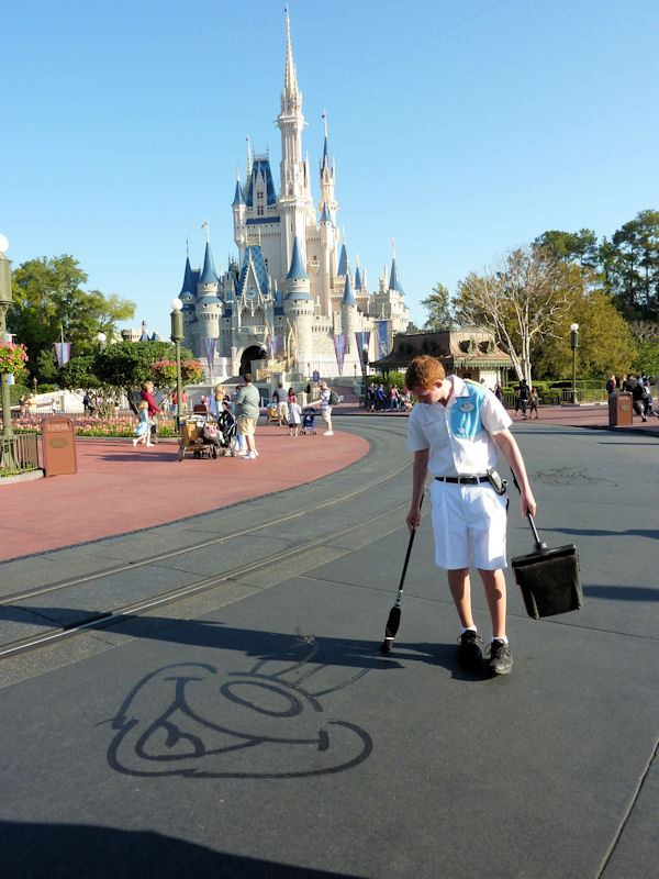 Early morning at the Magic Kingdom. Early morning at the Magic Kingdom.