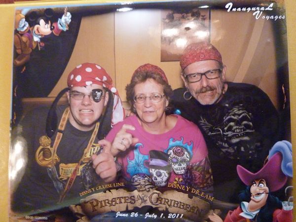 The gruesome crew who ate with me on Pirate Night.