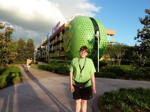 After dinner walk at Pop Century.