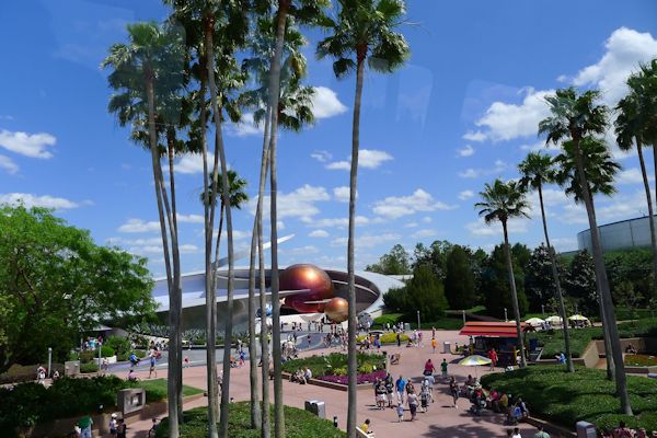 Mission Space as seen from the Monorail.