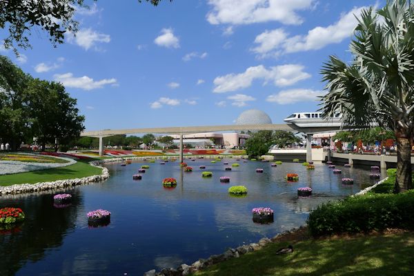 View of the Big Ball during the Flower and Garden Show.