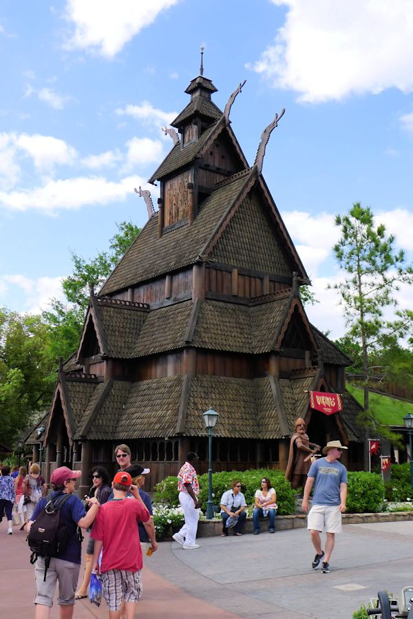 The Stave Church in Norway at EPCOT.
