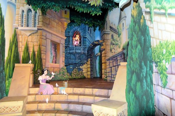 Inside Snow White's Scary Adventure.