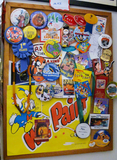 Bulletin board in Max/s room. Bulletin board in Max/s room.