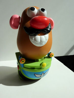 Mr. Potato Head ready to ride Buzz Lightyear's Space Ranger Spin. Mr. Potato Head ready to ride Buzz Lightyear's Space Ranger Spin.